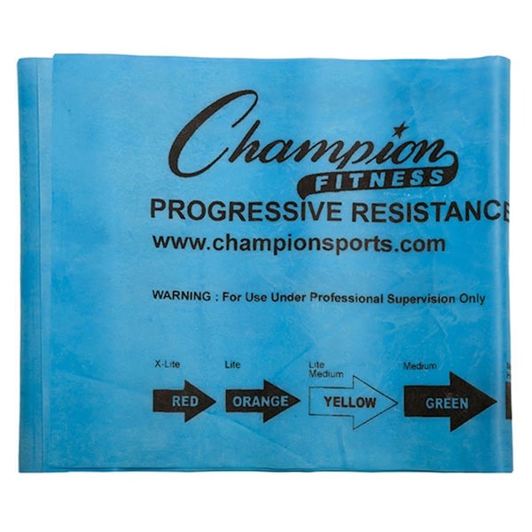 Champion Sports 4 ft. Therapy & Exercise Flat Band, Royal Blue - Medium & Heavy FB4B - main
